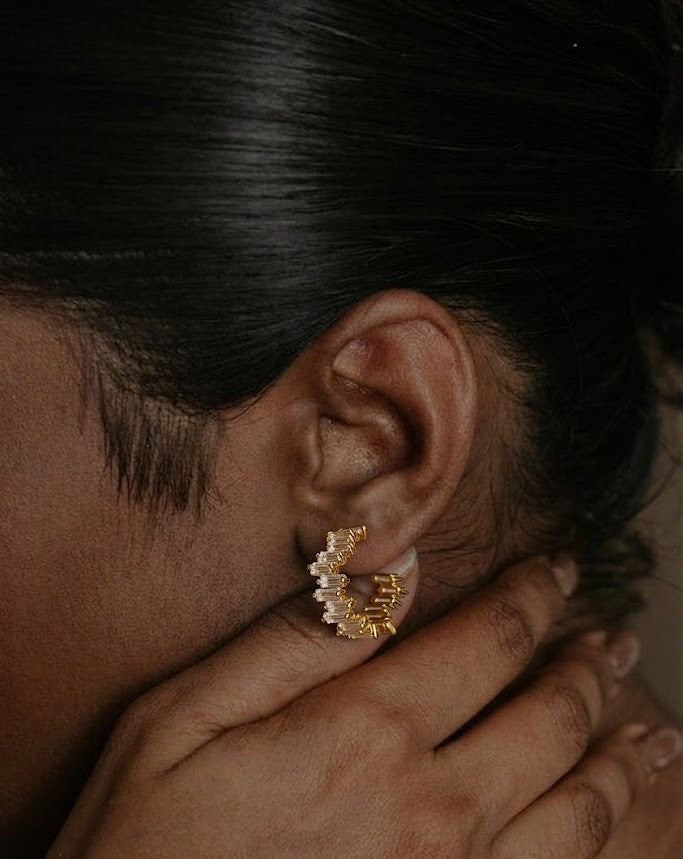 Crystal Vogue Hoops