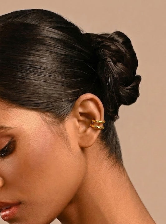 Organic Curve 92.5 Sterling Silver Ear cuff