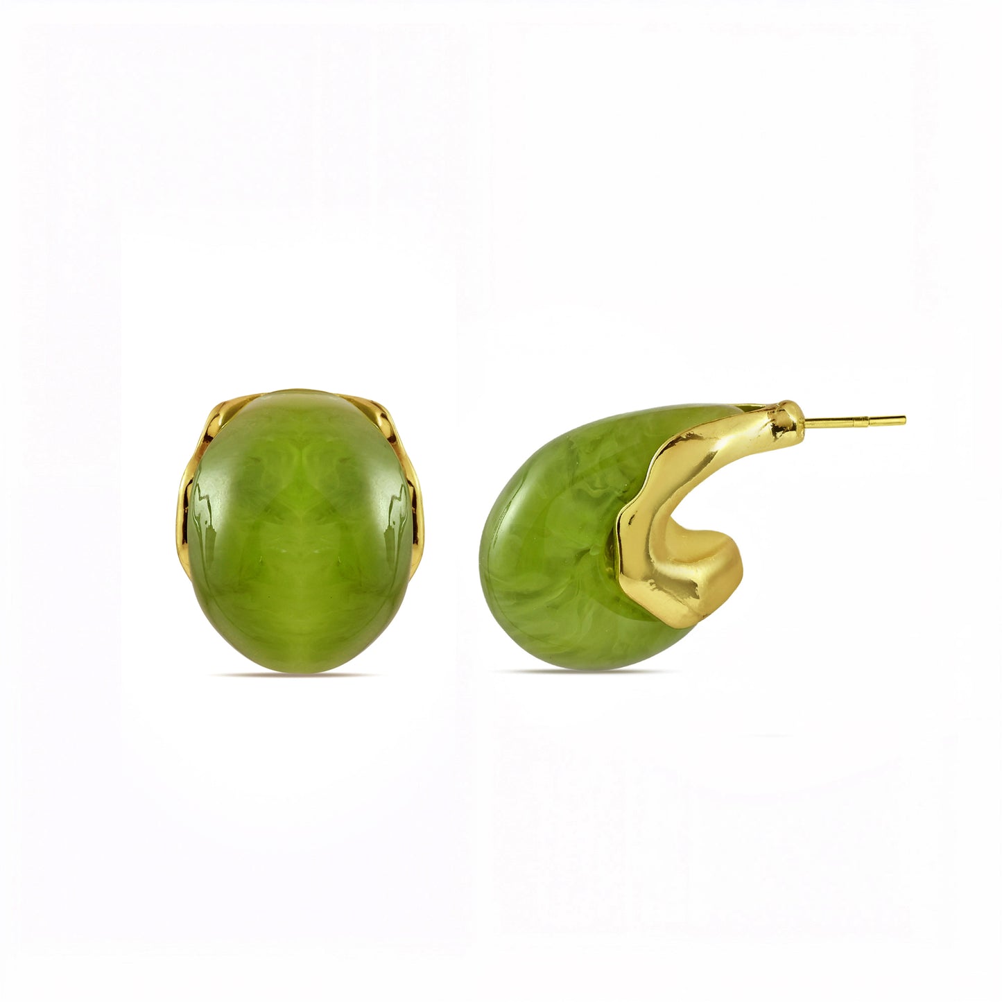 Olive Drop Earrings