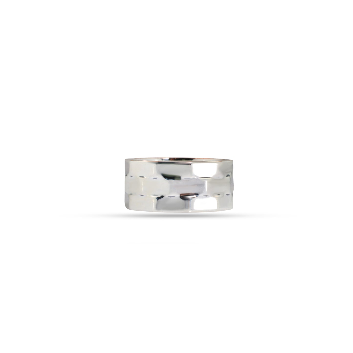 Hammered Edge 92.5 Sterling Silver Men’s Band