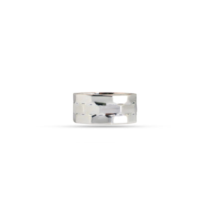 Hammered Edge 92.5 Sterling Silver Men’s Band