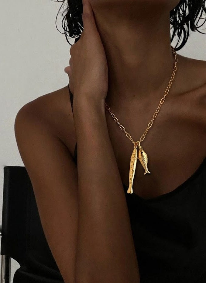 Sea Silhouette Pendant Necklace