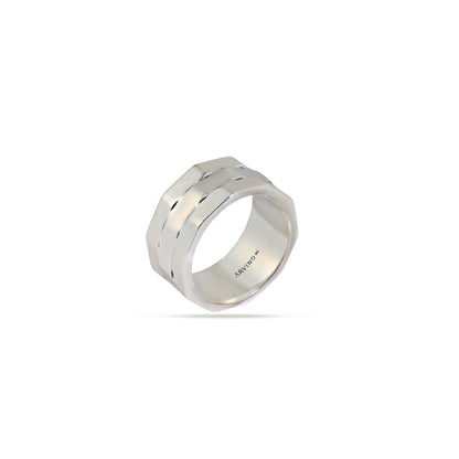 Hammered Edge 92.5 Sterling Silver Men’s Band