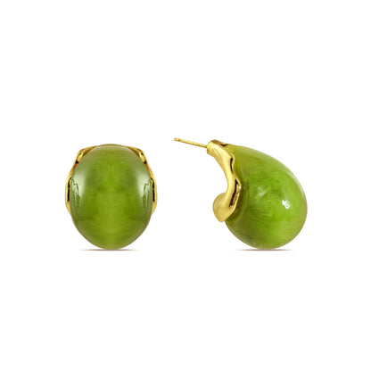 Olive Drop Earrings