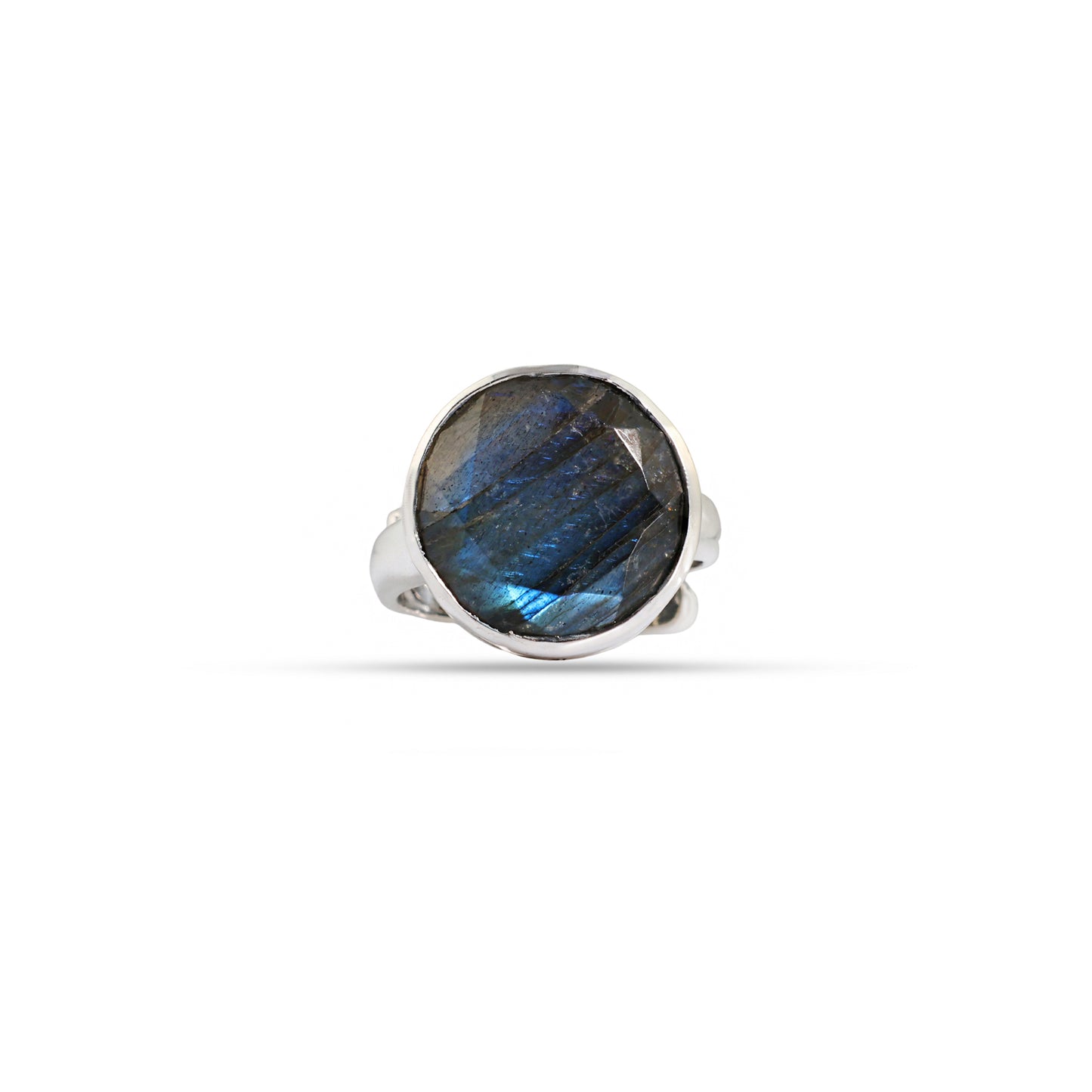 Labradorite Orbit 92.5 Sterling Silver Men’s Adjustable Ring