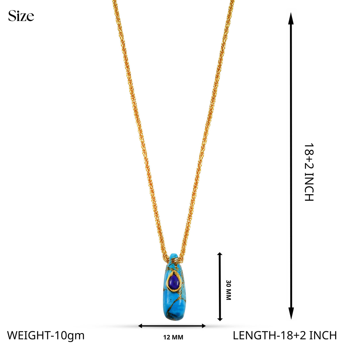 Caldera Drop Pendant Necklace