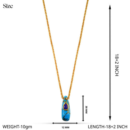 Caldera Drop Pendant Necklace