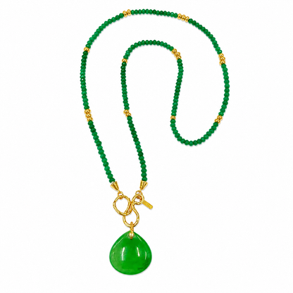 Forest Jewel Drop Necklace