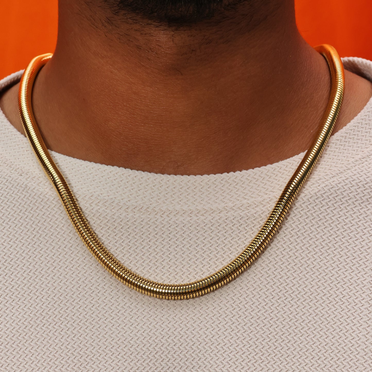 Gold Coil Men's Chain Broad
