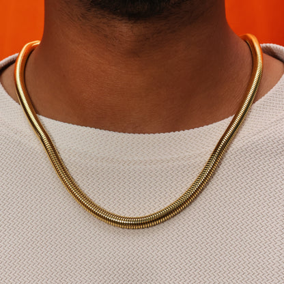 Gold Coil Men's Chain Broad