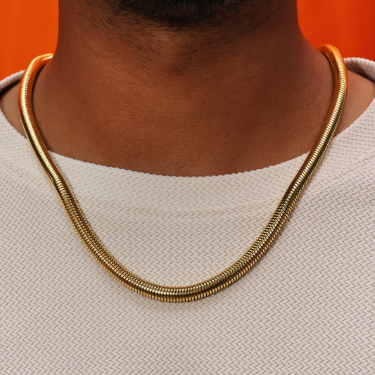 Gold Coil Men's Chain Broad