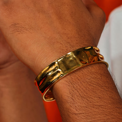 Crown Cuff Men's 92.5 Sterling Silver Bracelet