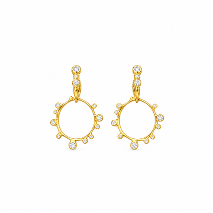 Nova 9kt Gold Lab Grown Diamond Hoop Earrings