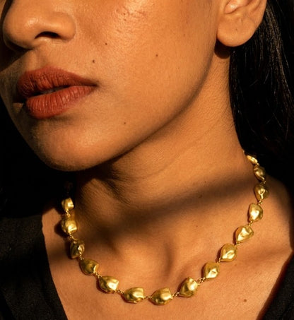 Asymmetrical Nugget Necklace