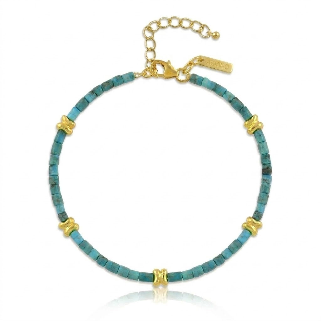 Turquoise Bead Anklet