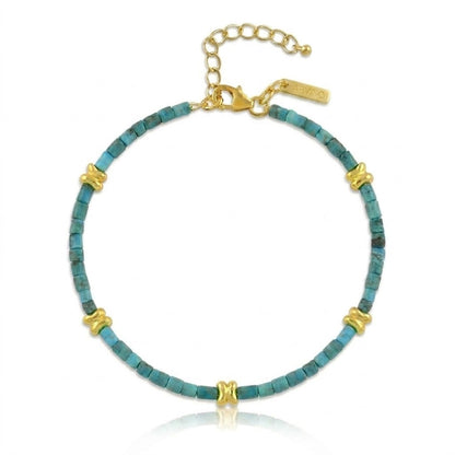 Turquoise Bead Anklet