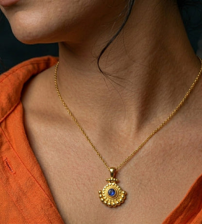 Vintage Amulet Necklace in 92.5 Sterling Silver