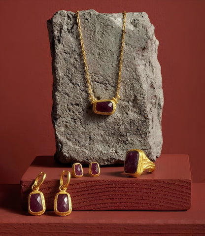 Ruby Reflections Necklace