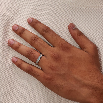 Braided Hexa 92.5 Sterling Silver Men’s Band