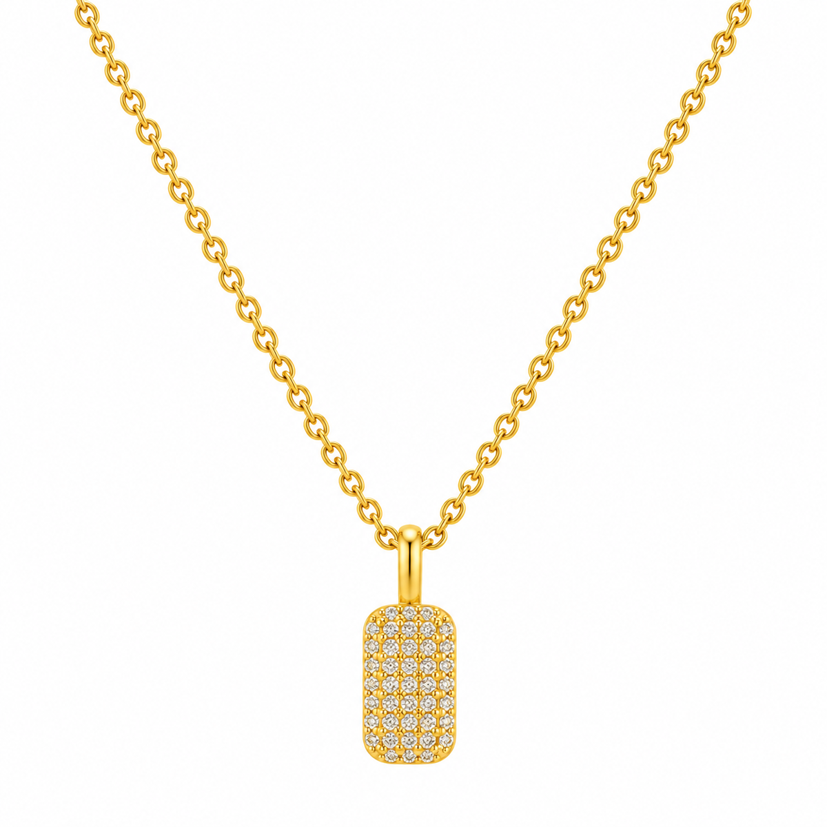 Crystal Bullion Finery Pendant Necklace