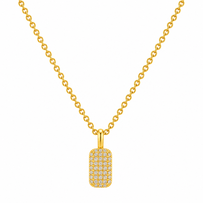 Crystal Bullion Finery Pendant Necklace