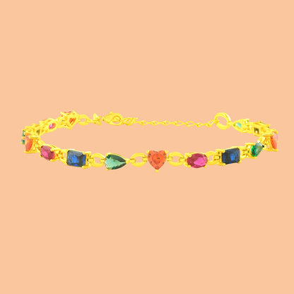 Multihued Crescendo Bracelet