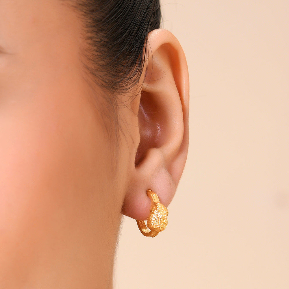 Undulated Asteroid Earrings