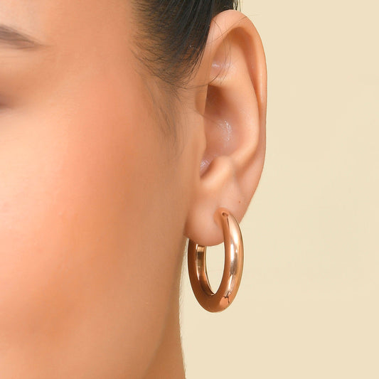 🎁 Rose Gold Era Hoops (100% off)