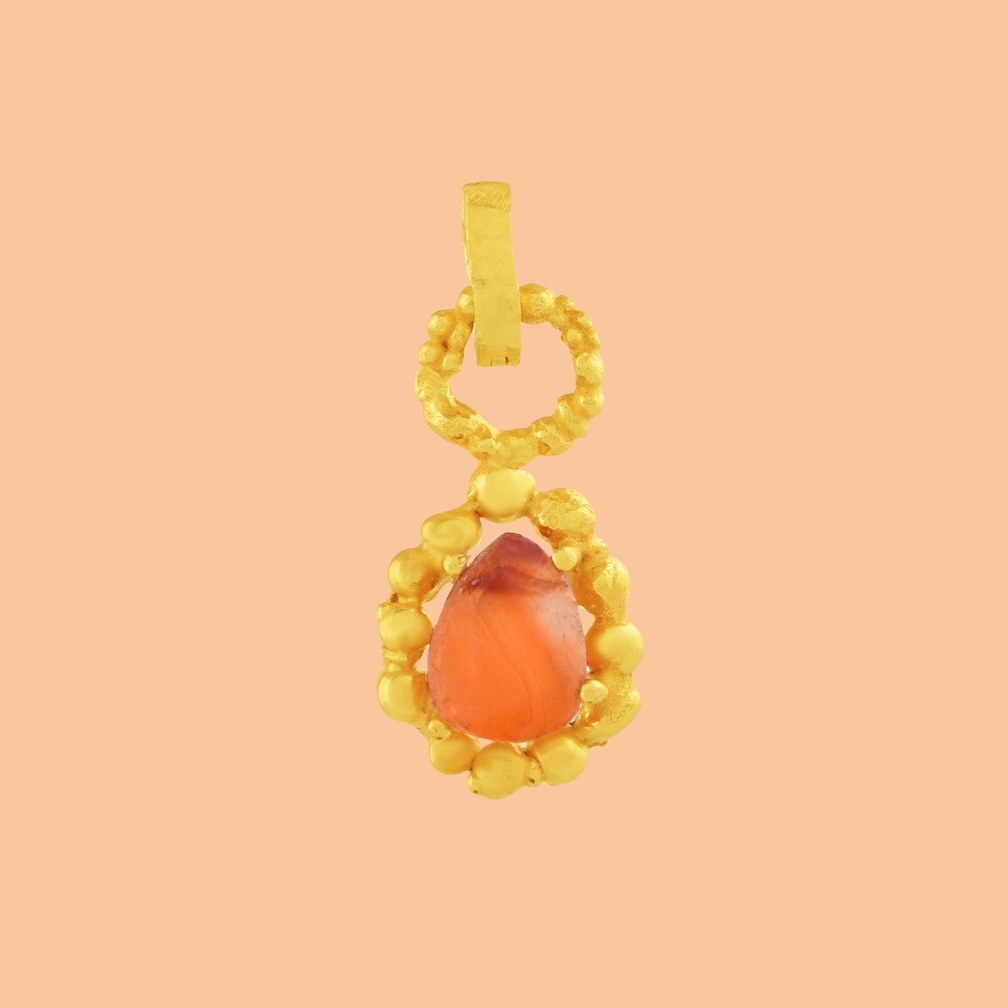 Carnelian Mineral Claw Charm