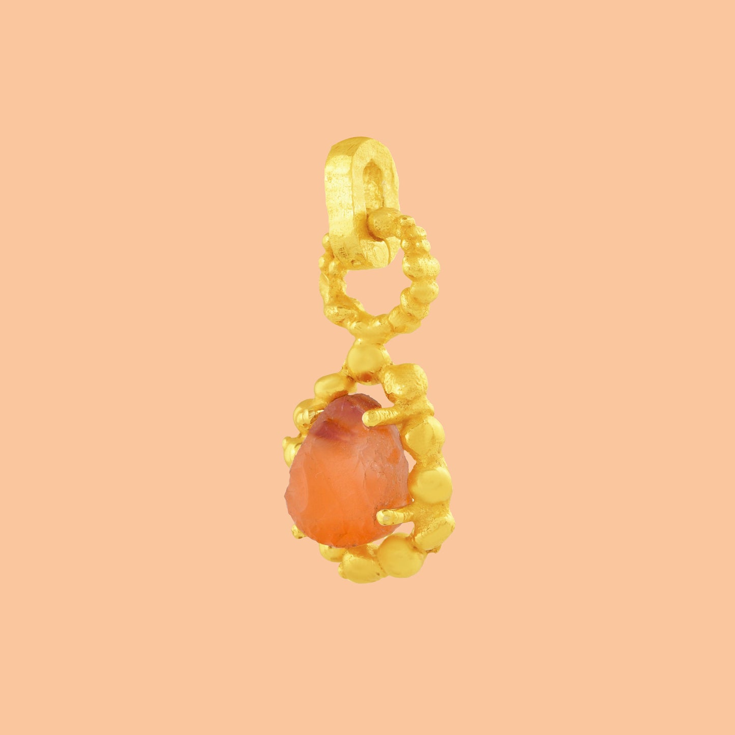 Carnelian Mineral Claw Charm