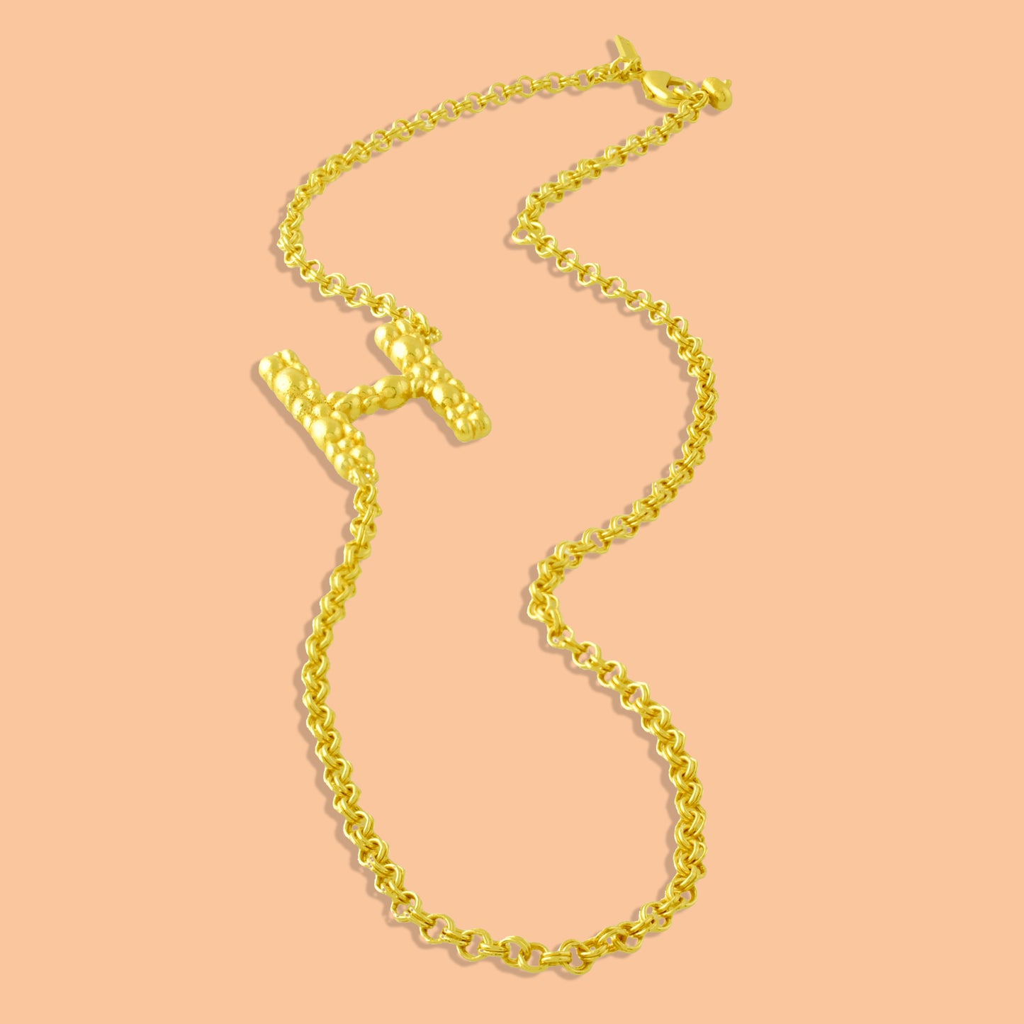 Initial Chain Monogram Necklace