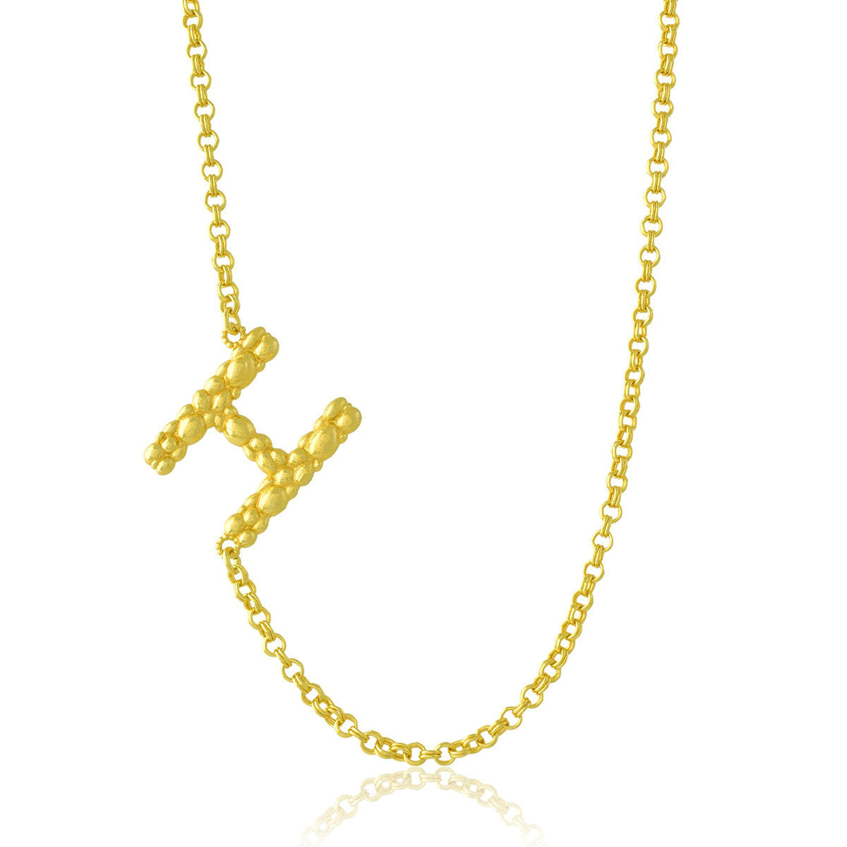 Initial Chain Monogram Necklace