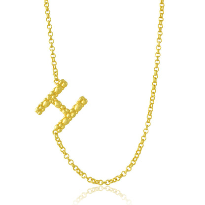 Initial Chain Monogram Necklace