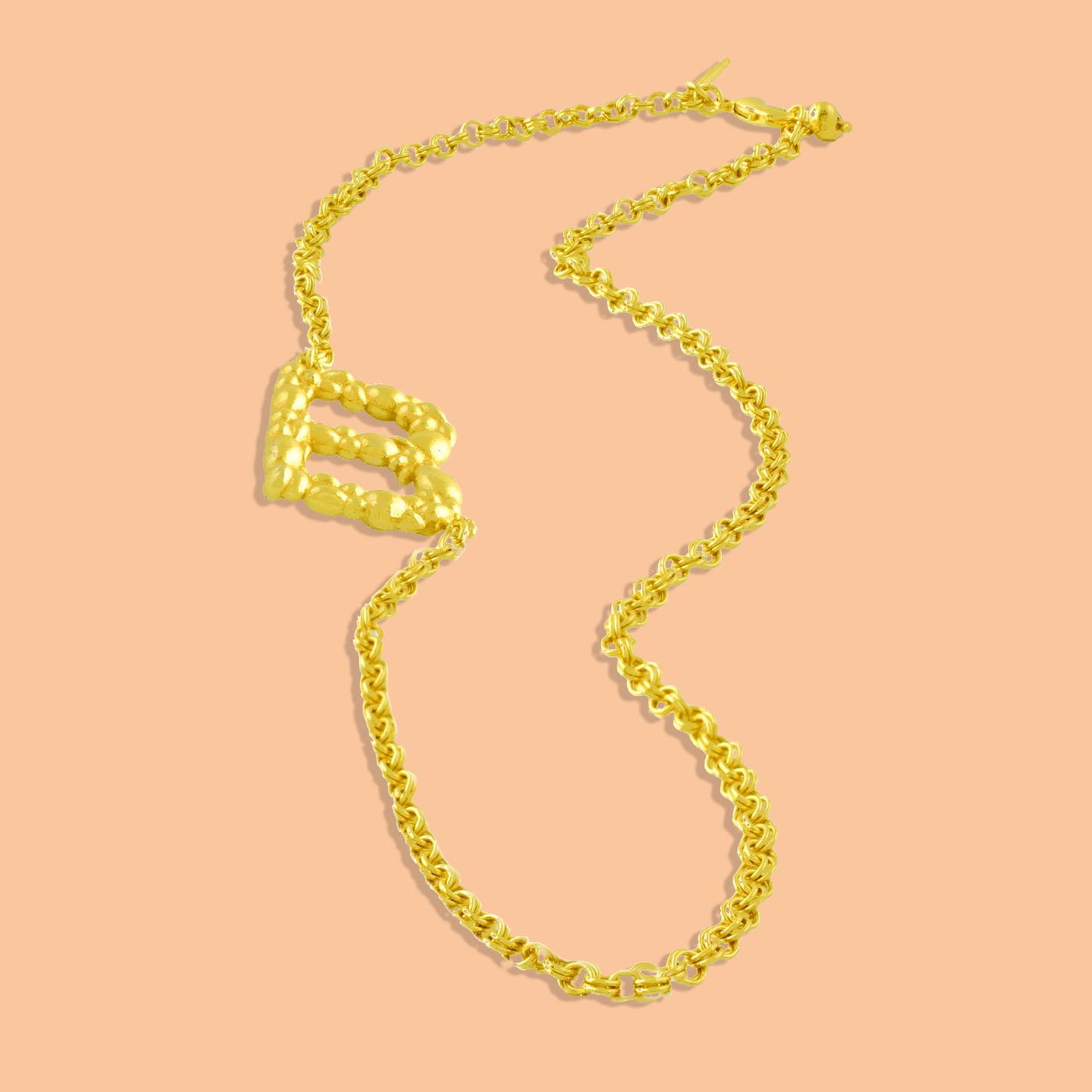 Initial Chain Monogram Necklace