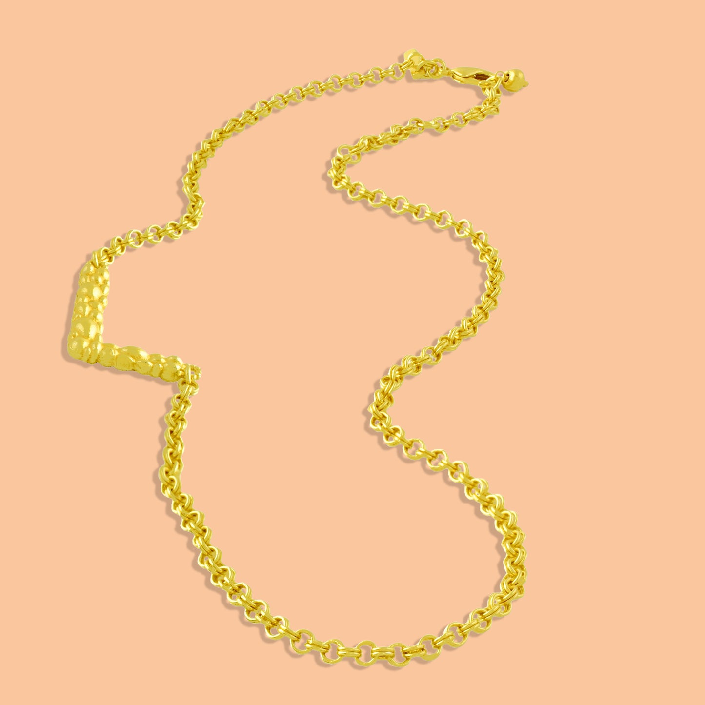 Initial Chain Monogram Necklace