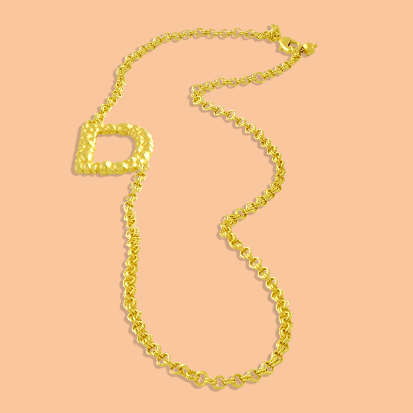 Initial Chain Monogram Necklace