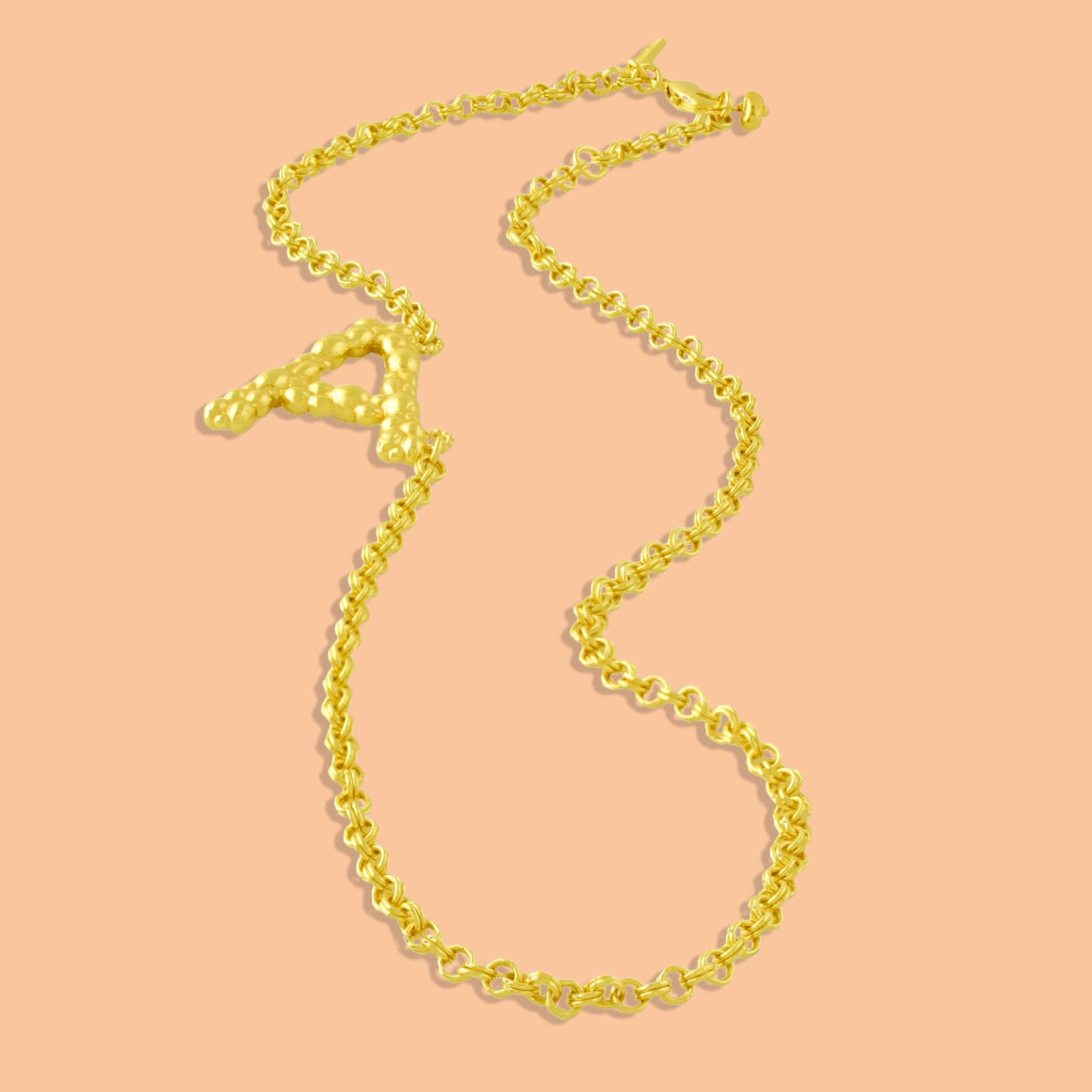 Initial Chain Monogram Necklace