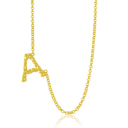 Initial Chain Monogram Necklace