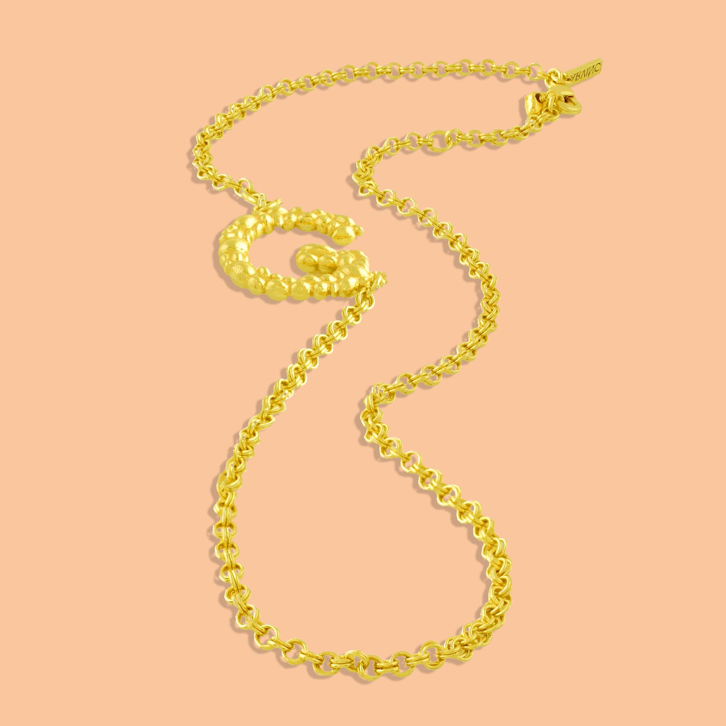 Initial Chain Monogram Necklace