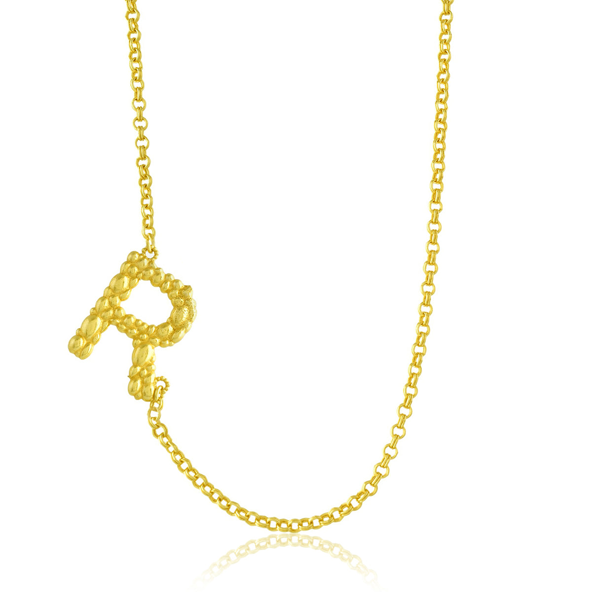 Initial Chain Monogram Necklace