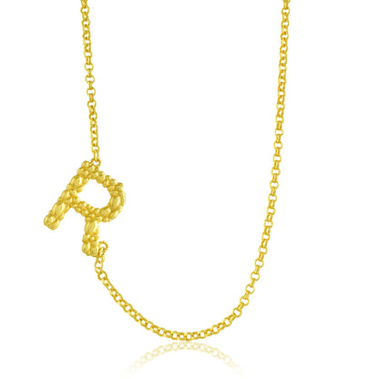 Initial Chain Monogram Necklace