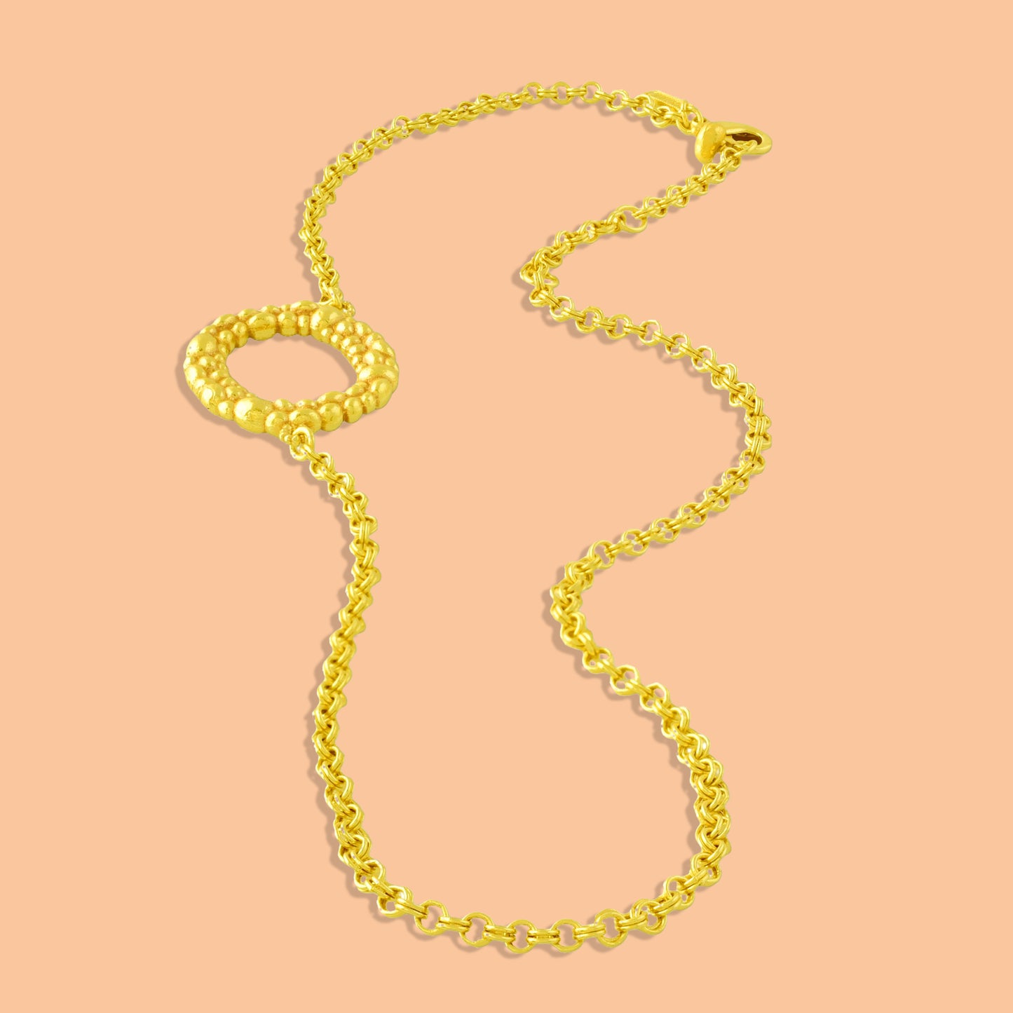 Initial Chain Monogram Necklace