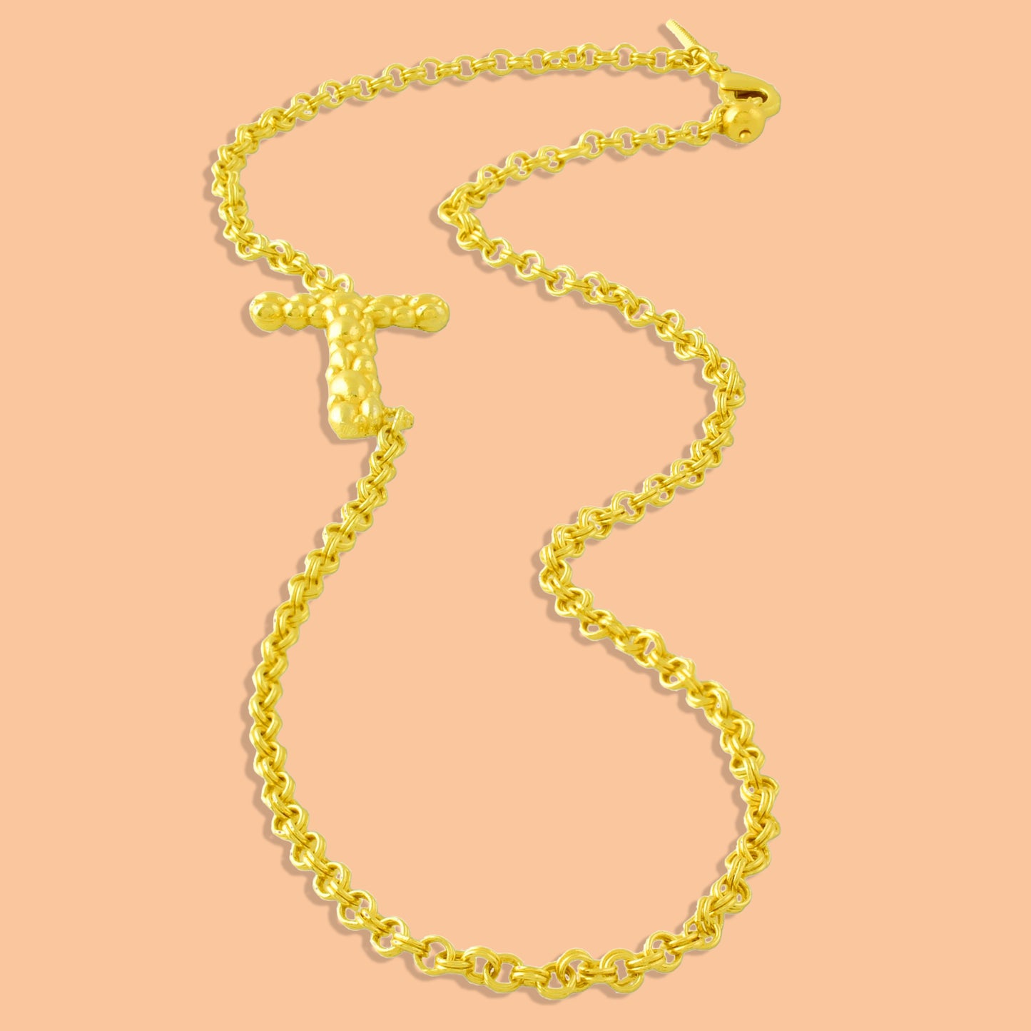 Initial Chain Monogram Necklace