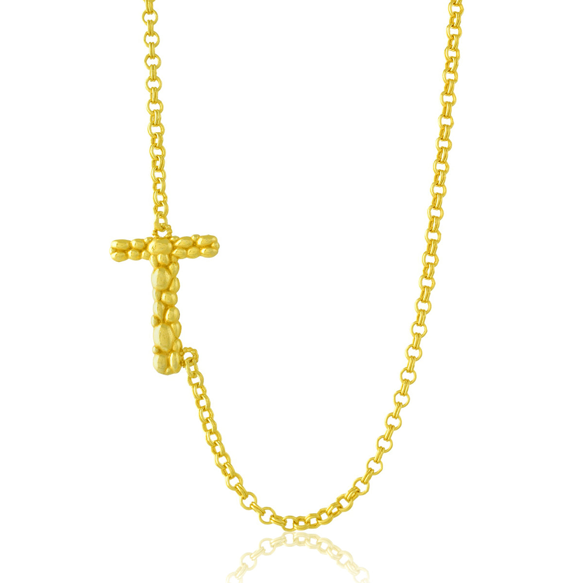 Initial Chain Monogram Necklace