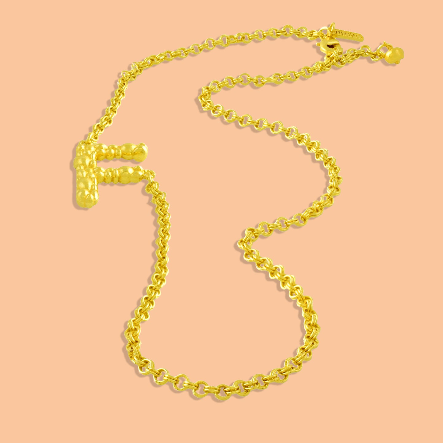 Initial Chain Monogram Necklace