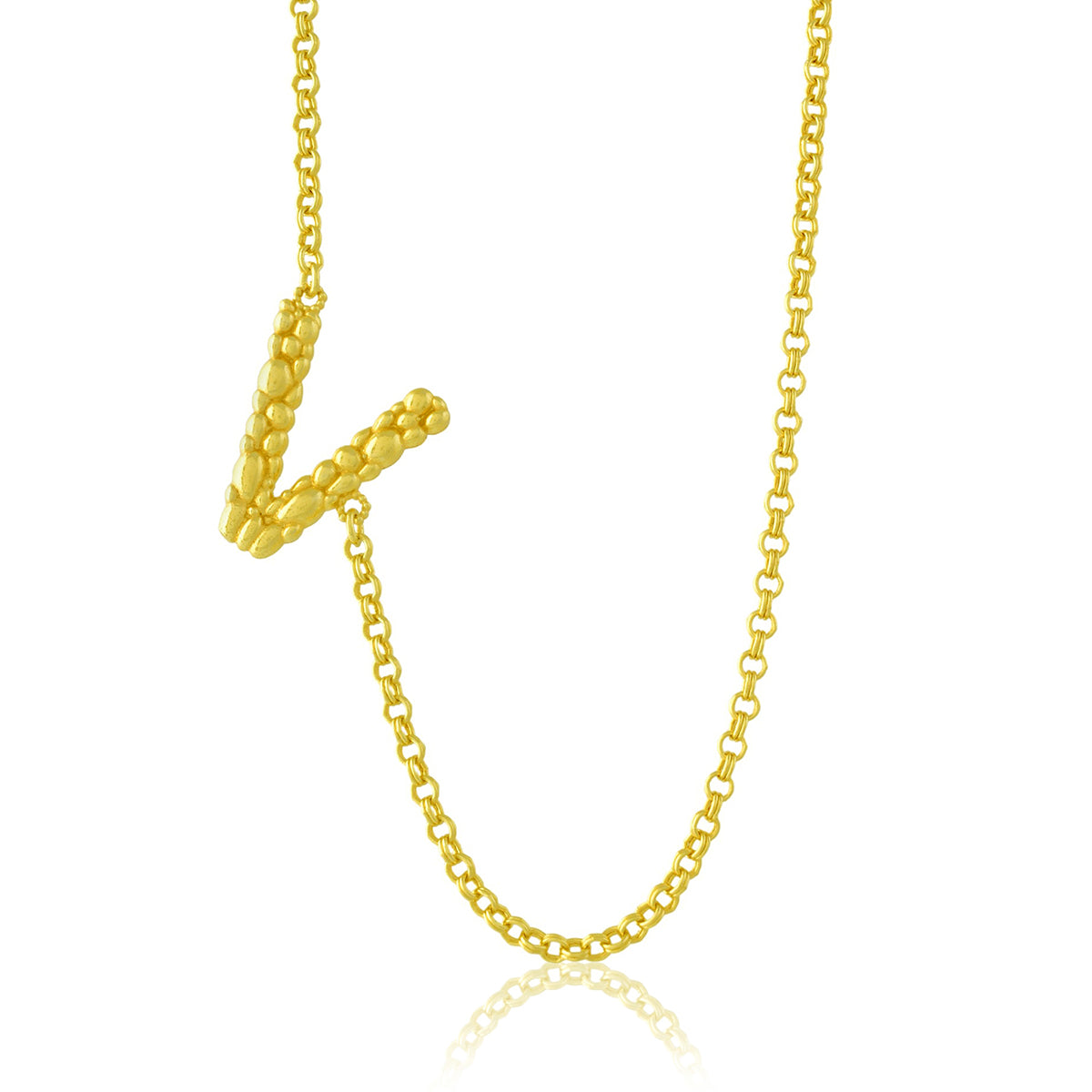 Initial Chain Monogram Necklace