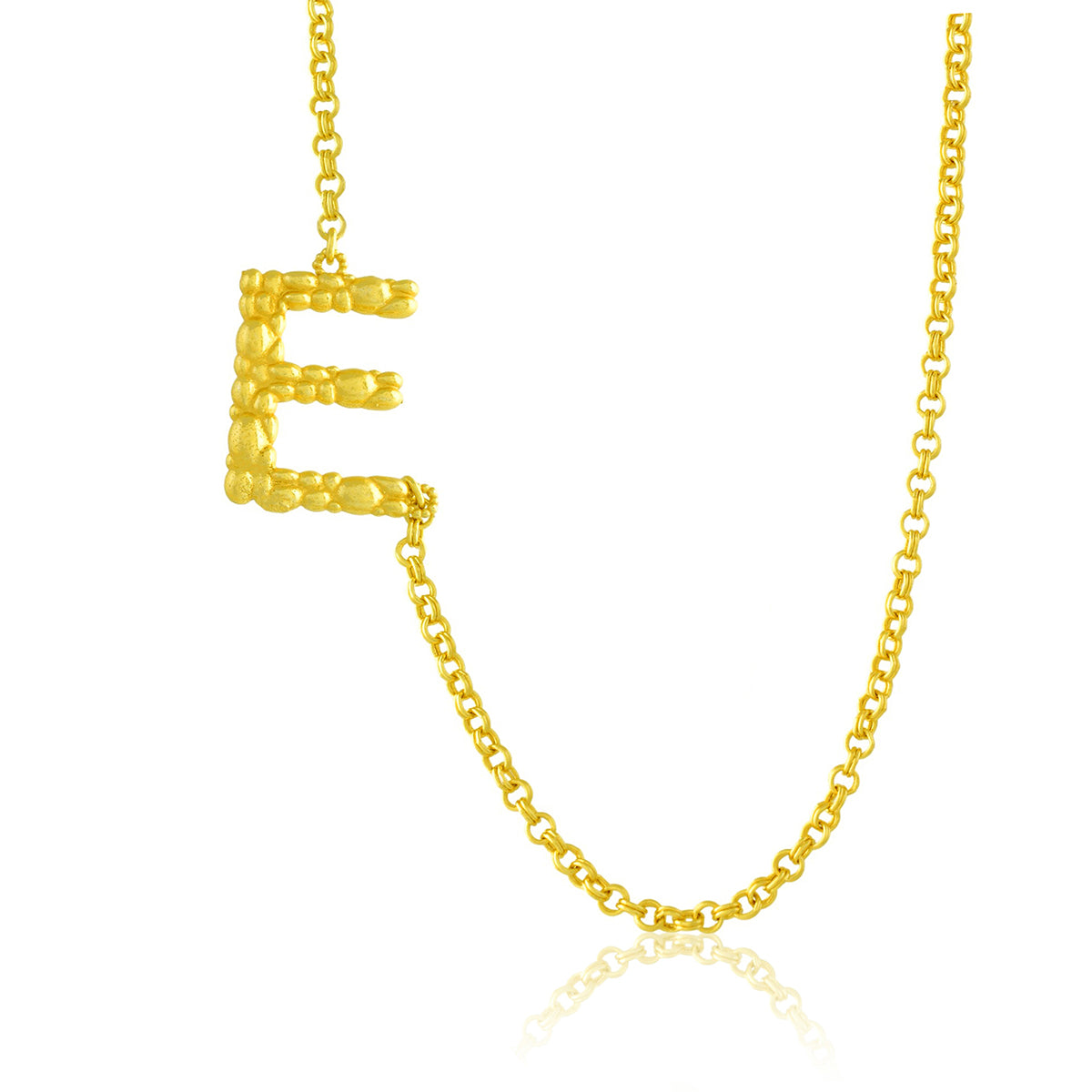 Initial Chain Monogram Necklace