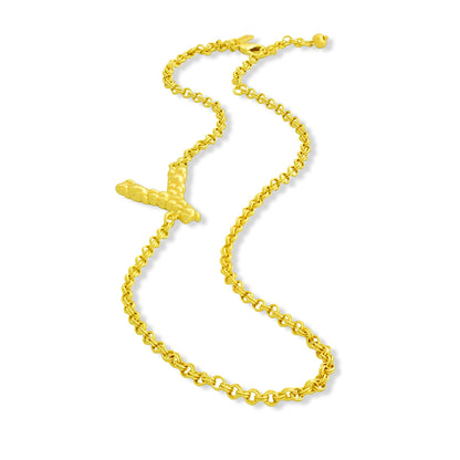 Initial Chain Monogram Necklace