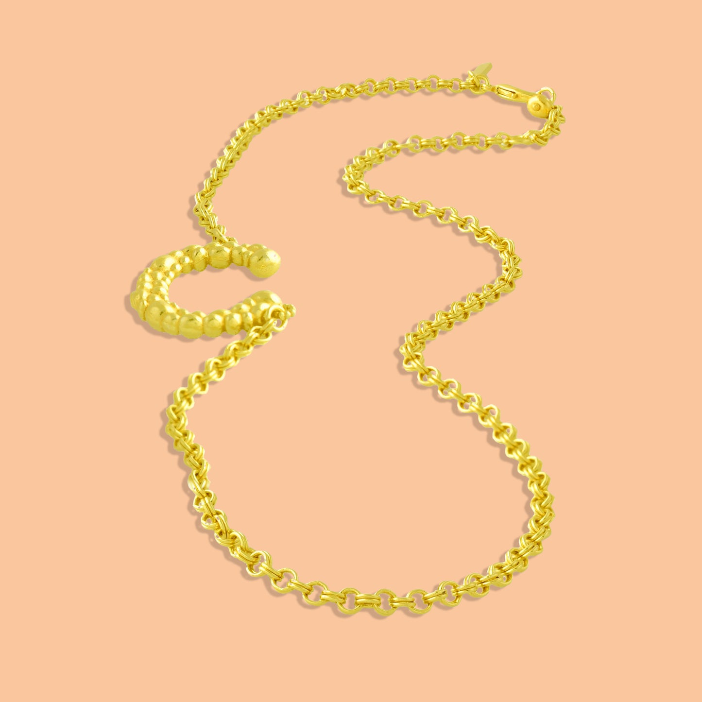 Initial Chain Monogram Necklace