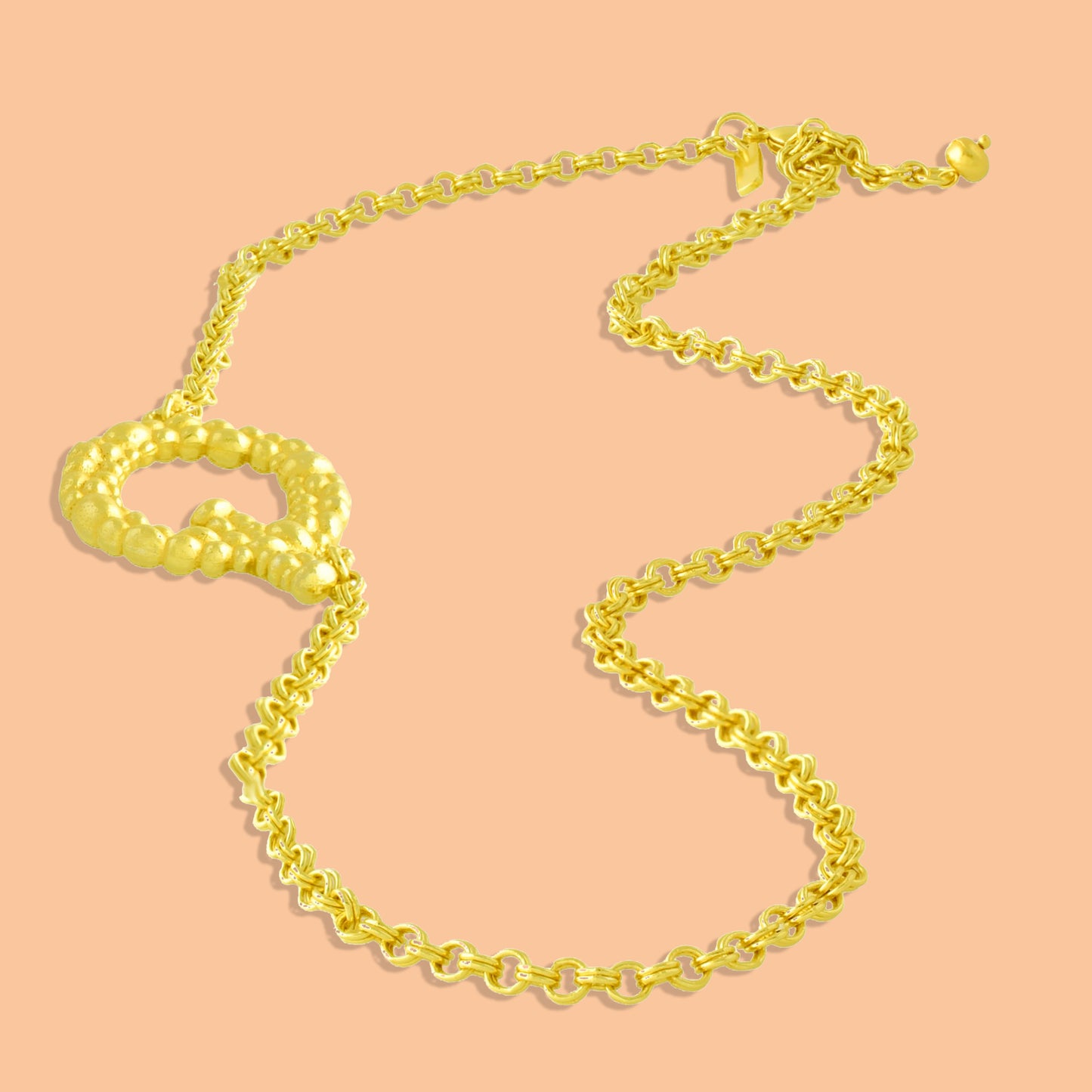 Initial Chain Monogram Necklace